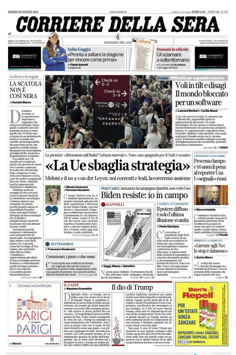 avantibionda's tweet image. Vabbè che da mesi tacciono sul genocidio dei palestinesi e quotidiani crimini di Israele, ma che i “maggiori” quotidiani italiani avessero anche il coraggio di non mettere neanche un trafiletto sulla storica sentenza della Corte internazionale di Giustizia non ci credevo.
Invece.