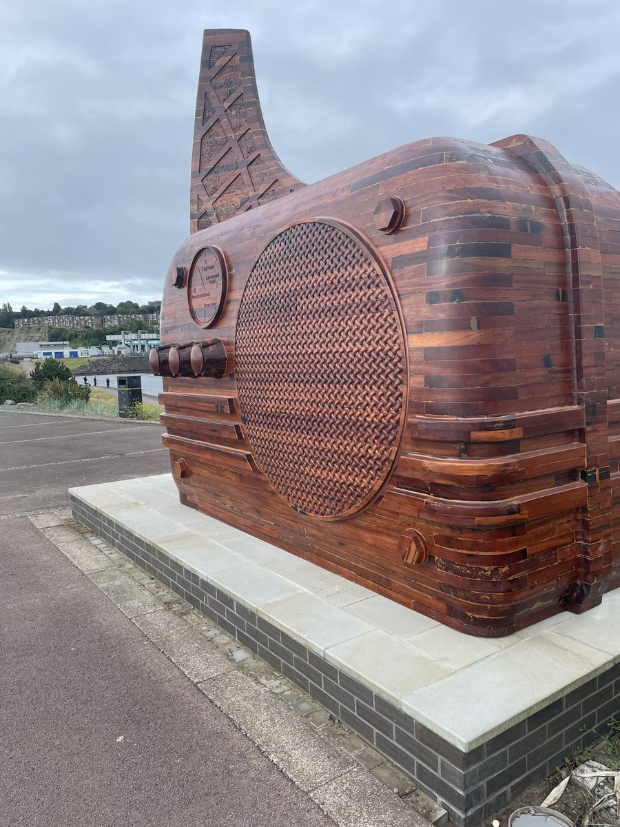 PMcJennett's tweet photo. On my dog walk this morning just spotted this massive radio on the barrage how brilliant   @ILovesTheDiff https://t.co/Paf7tEejtf