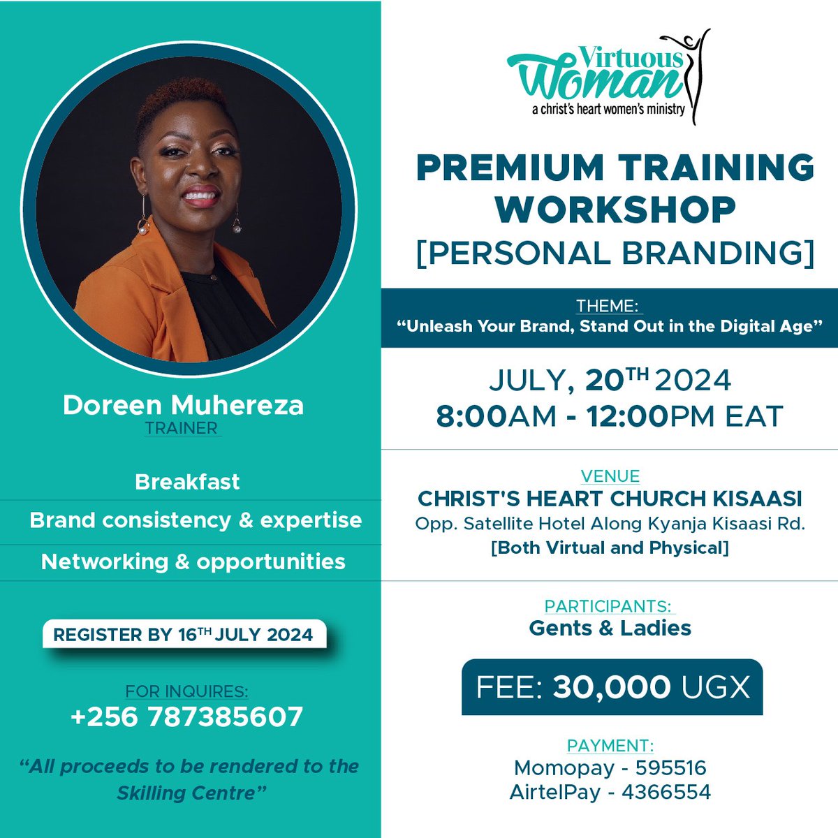 virtuouswomanug's tweet photo. Happening Now is the Premium Personal Branding Workshop at Christ Heart Kisaasi and we are here to keep you posted.😍😍 https://t.co/ZQuST7QDgW