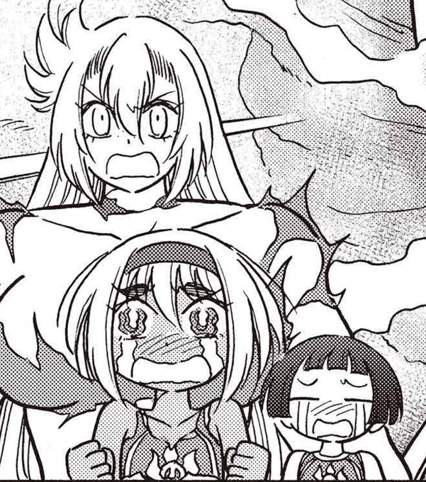 ネームでも可愛い感じでしたが、こした先生の熱筆により原稿ではさらに可愛くなっております。
気づいたらコマの片隅にこの子達がいます。かわいい。

https://t.co/XU8nLjbdER
#ドッジ弾子 #ドッジ弾平 