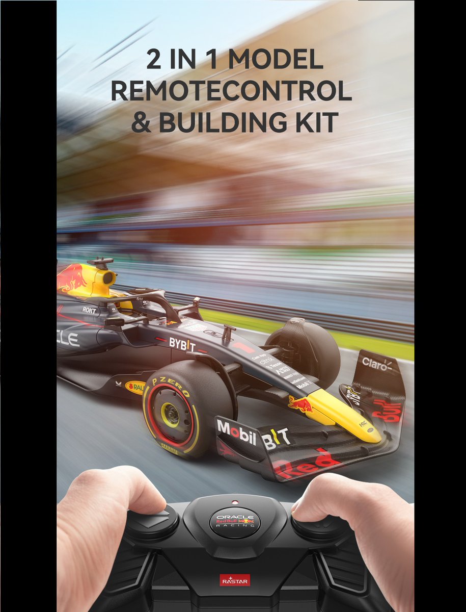 Track Master-🔥Red Bull Formula 1 Racing RB19🔥 
1:16 RC Building kit, the double experience of fast and furious! #redbullracing #buildingkit #toys