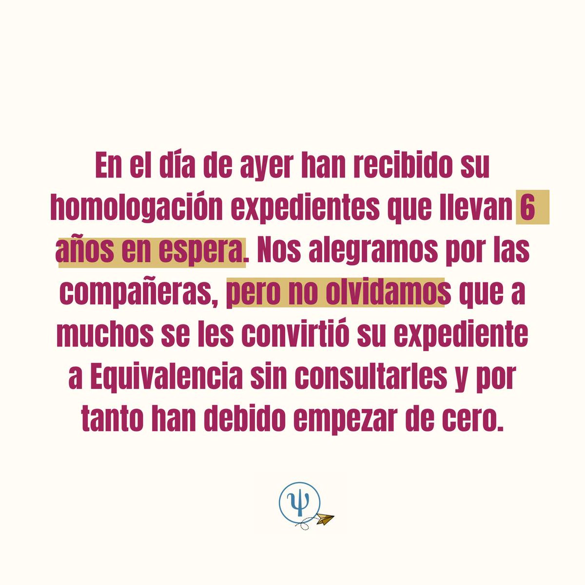 Movimiento Psicologos Migrantes #HomologacionYA! (@psic_migrantes) on Twitter photo 