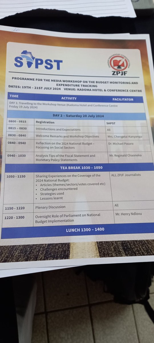 Zimbabwe Parliamentary Journalists Forum tweet media