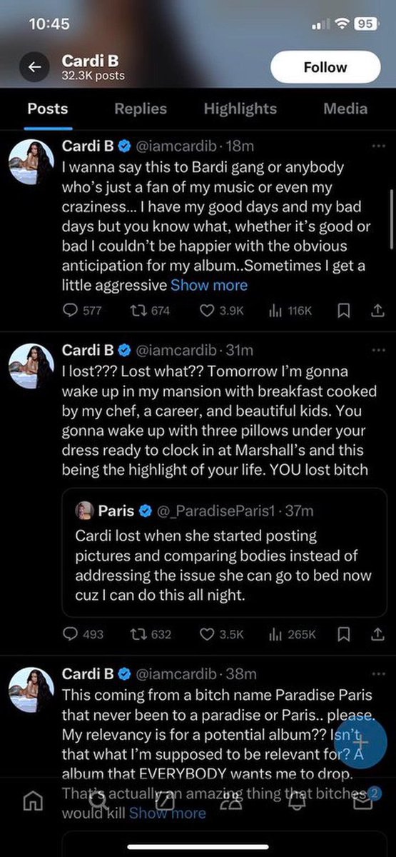 monroe_monroe20's tweet photo. @iamcardib You heard what she said while you wanted to delete tweets today https://t.co/caHvlvCpJA
