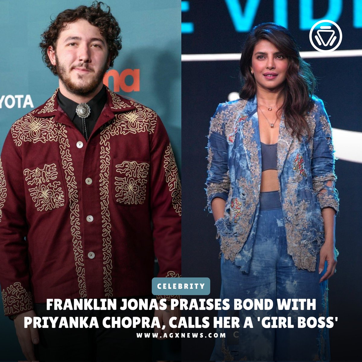 AGXnetwork's tweet photo. Franklin Jonas praises his sister-in-law Priyanka Chopra, calling her a "girl boss." He values both Priyanka and Danielle Jonas, highlighting their distinct personalities.
To know more https://t.co/eIEzKulSLH

#PriyankaChopra #franklinjonas #daniellejonas #NickJonas https://t.co/RMr0RI15qn