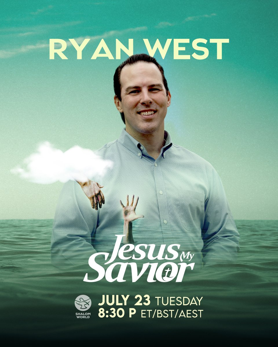 ShalomWorldTV's tweet photo. Witness Ryan West's extraordinary transformation unfold on Shalom World’s 'Jesus My Saviour.' Be sure not to miss this one! #JesusMySavior #ShalomWorld #GodsOwnChannel #CatchUsDaily https://t.co/3VRX8juC6C