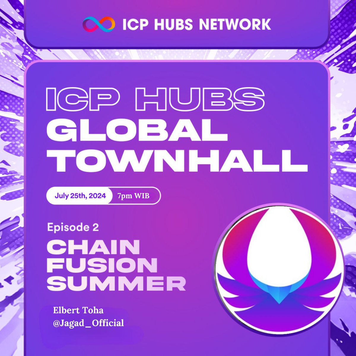 We're glad to announce that Jagad will be part of ICP Hubs Global Townhall🙋‍♂️

#Jagad #ICP #Townhall #Blockchain
