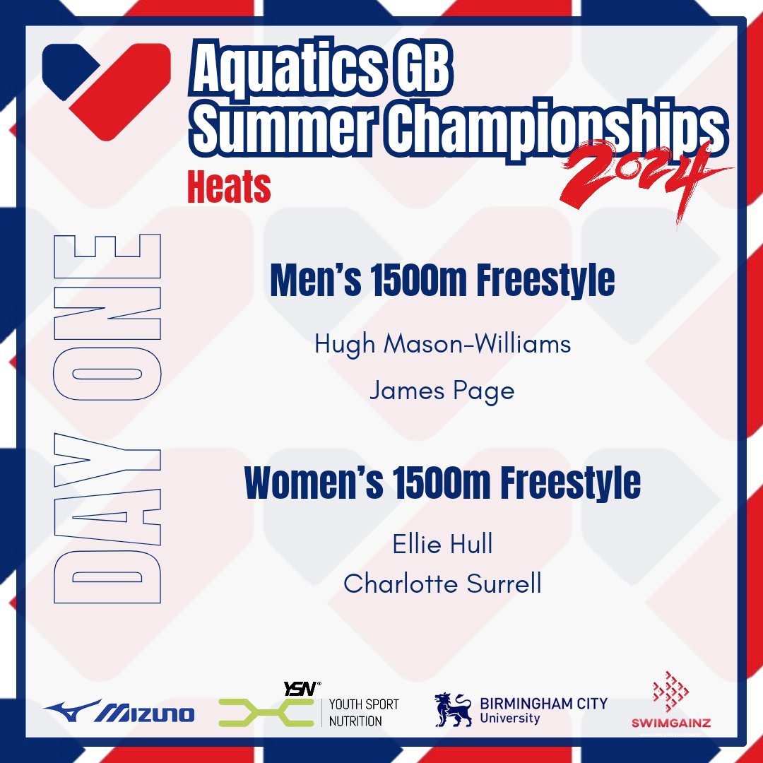 Let's go! 🤩

Day one is underway at #SummerChamps24

Best of luck to our distance swimmers competing today 🤍💙♥️