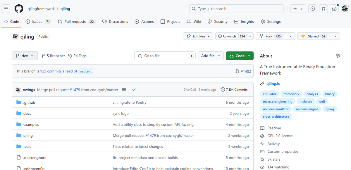 Qiling Framework tweet media