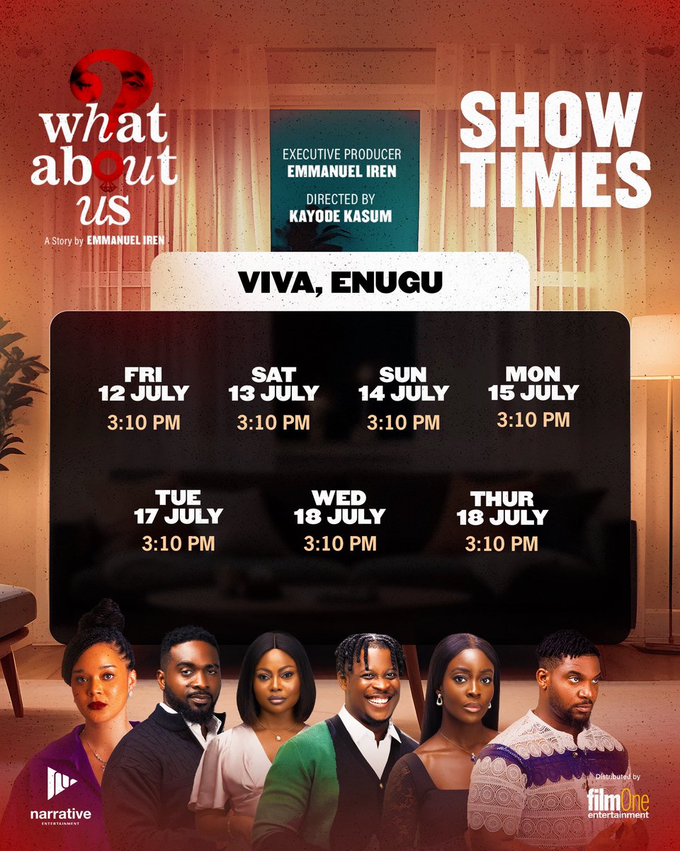 NarrativeEnt's tweet photo. Are you a true family member if you haven’t seen What About Us?

It’s another weekend and definitely a good time to go Watch What About Us!
Go watch with your family, friends, significant other!
Will you be there this weekend?🌚

#whataboutus #howwatchincinemas #showtimes https://t.co/gsun4KN7u7