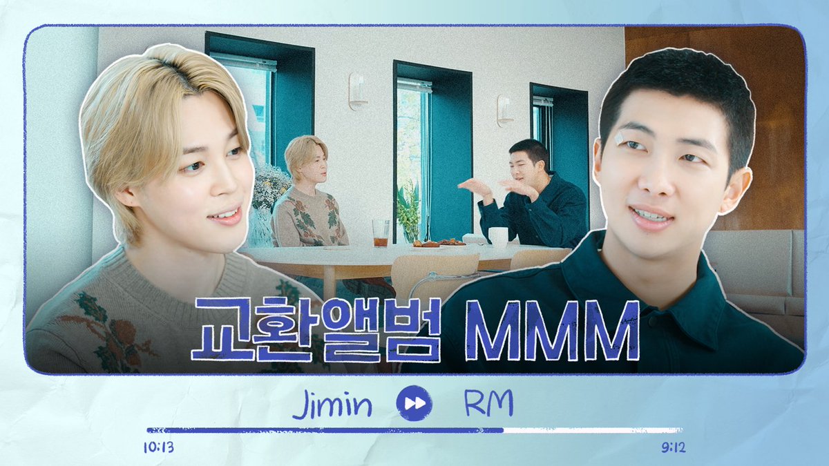 🎧 교환앨범 MMM (Mini &amp; Moni Music) - 지민 (Jimin)
(youtu.be/EWwP3wKOVd4)

#교환앨범MMM #MiniMoniMusic
#Jimin_MUSE #Jimin #지민 #RM