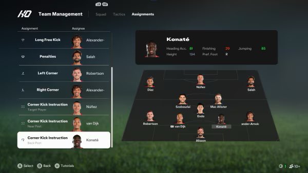 EAFC_Galaxy's tweet photo. In Fc25 you will be able to  assign your players during set pieces 
#eafc #EAFC25 https://t.co/6z7kTSz5Dd