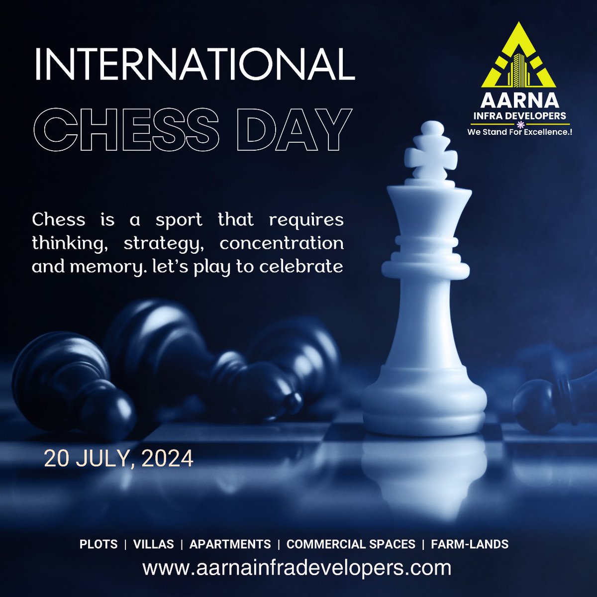 Aarnainfradev's tweet image. Wishing everyone a Happy International Chess Day! 🏆♟
#InternationalChessDay #ChessForAll #ChessPassion #KingOfGames #ChessAddict #ChessIsLife #MindSport #ChessStrategy #ChessGenius #GameOfKings #ThinkLikeAChampion #ChessCulture #ChessCelebration #MasterYourMoves #BrainGames