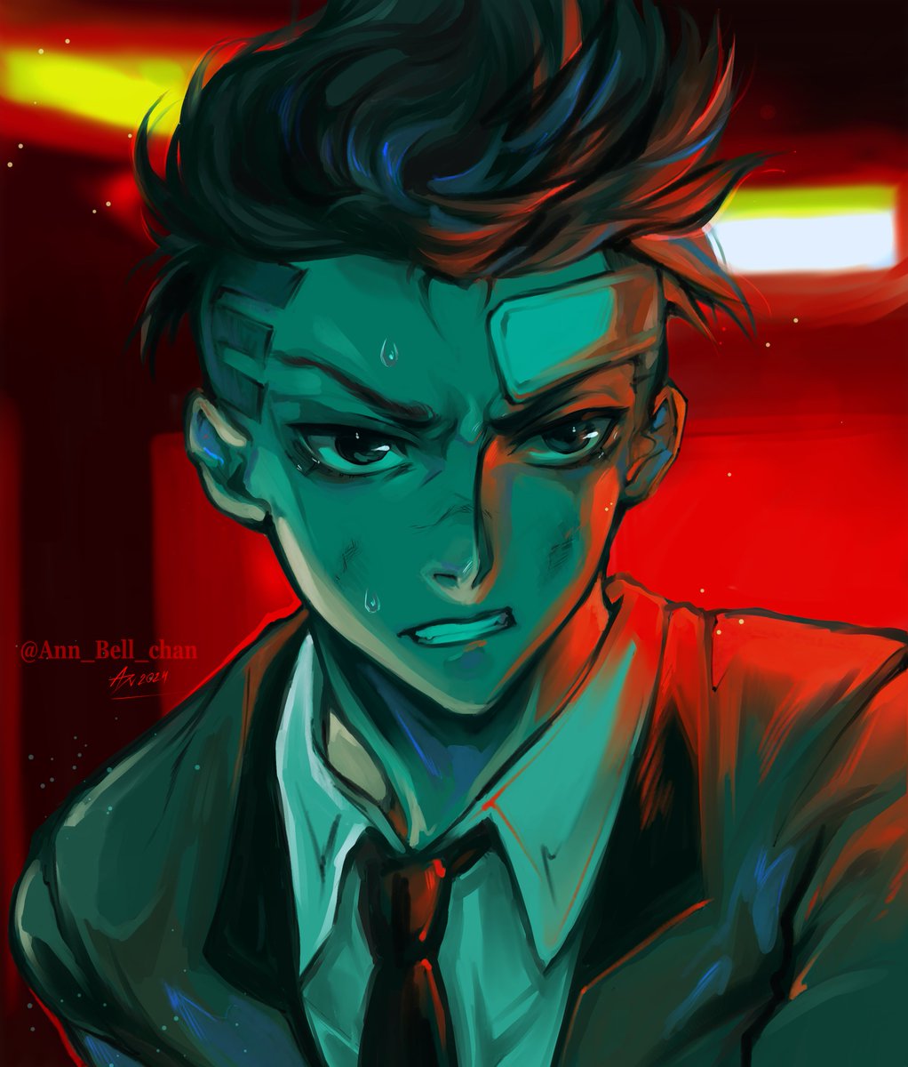 //I finally finished this drawing. It turned out to be a pretty good sketch of David//

#artshare #Cyberpunk2077 #CyberpunkEdgerunners #fanart