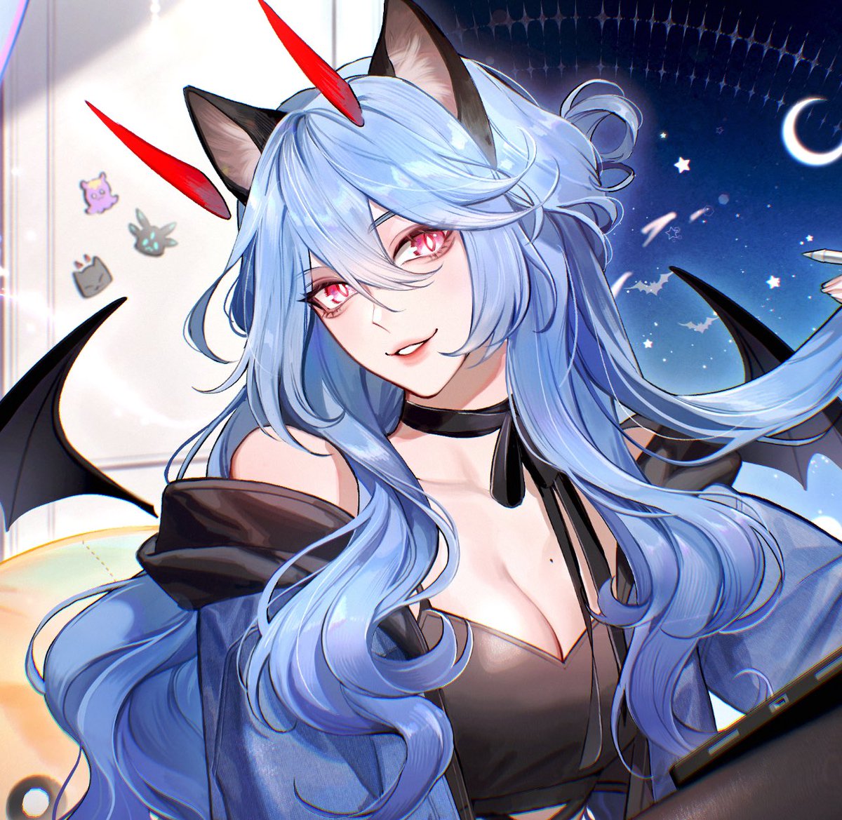 「นักวาด vs mascot」|✦ 𝑹𝑨𝑰𝑵𝑬𝑬 ✦ /ᐠ｡‸｡ᐟ\˚₊☂︎のイラスト