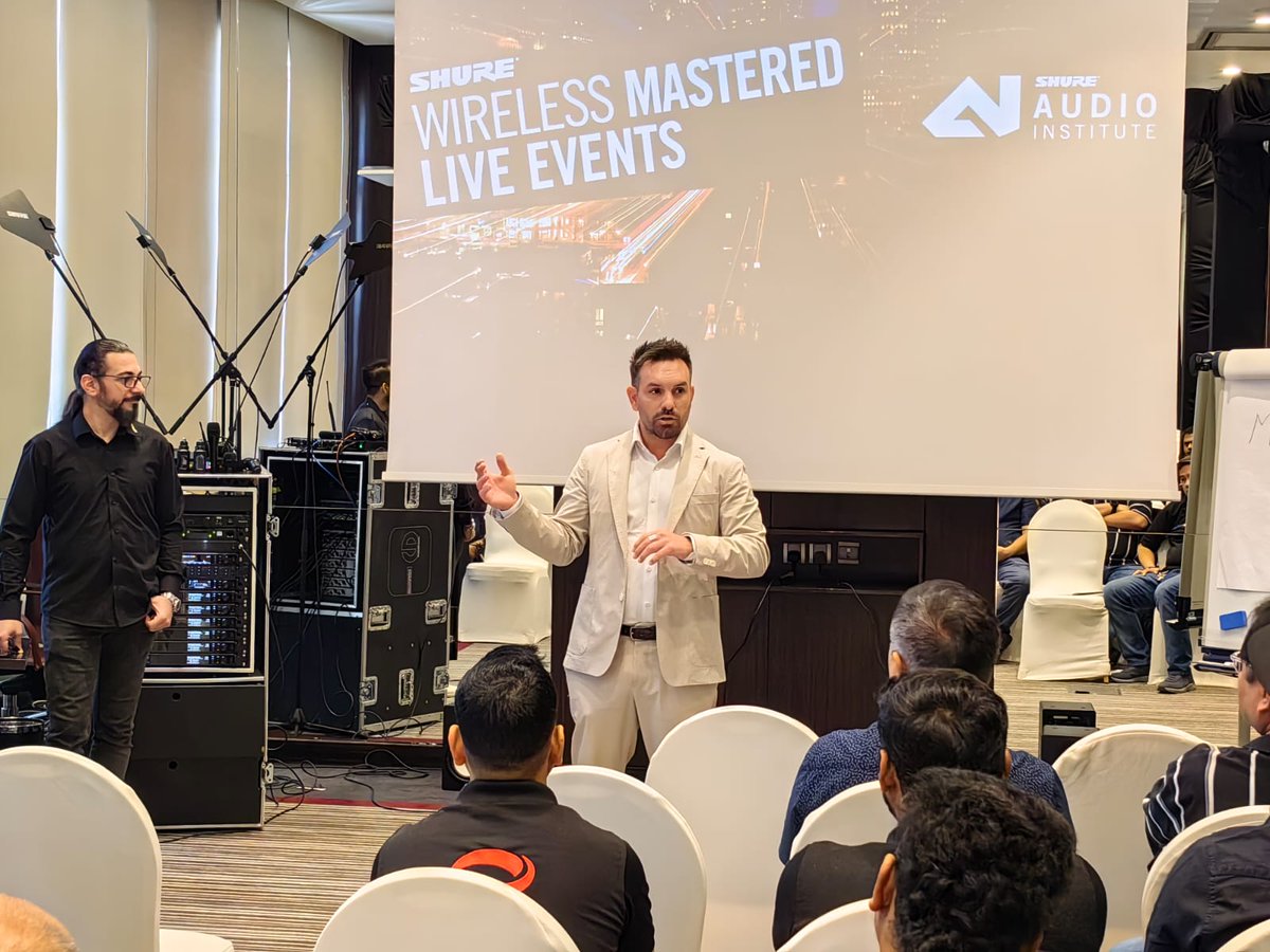 nmkelectronics's tweet image. A massive thank you to Saudi Arabia&apos;s 🇸🇦 sound community! 👏🏻 The 🎤 @shuremea  #WirelessMasterclass on June 17th July in Riyadh, KSA was an incredible success!

Want to be a part of our next session? Register here to confirm your spot: nmkelectronics.com/education/