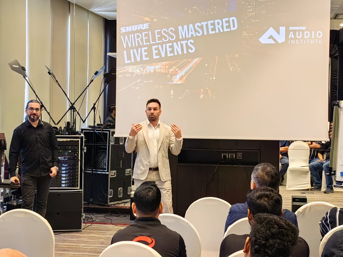 nmkelectronics's tweet image. A massive thank you to Saudi Arabia&apos;s 🇸🇦 sound community! 👏🏻 The 🎤 @shuremea  #WirelessMasterclass on June 17th July in Riyadh, KSA was an incredible success!

Want to be a part of our next session? Register here to confirm your spot: nmkelectronics.com/education/