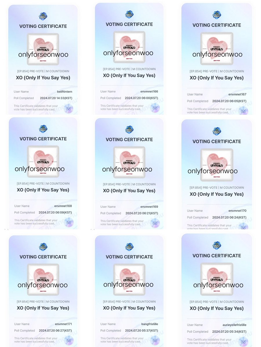 We still have a chance on MCD, ENGENES! Tracking will end tomorrow, please keep streaming on Spotify, Apple Music,YouTube Music, Melon, Bugs, Genie! Buy more albums if you can, and please MASS VOTE #ENHYPEN on Mnet app NOW!

#ENHYPEN_XO #OnlyIfYouSayYes #ROMANCE_UNTOLD <a href="/ENHYPEN/">ENHYPEN OFFICIAL</a>