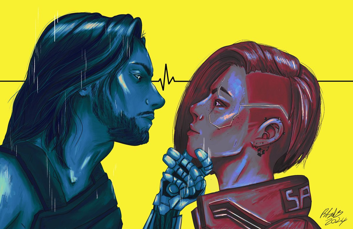 kangarrru_'s tweet image. takin’ what’s not yours 📺

#Cyberpunk2077 #SilverV