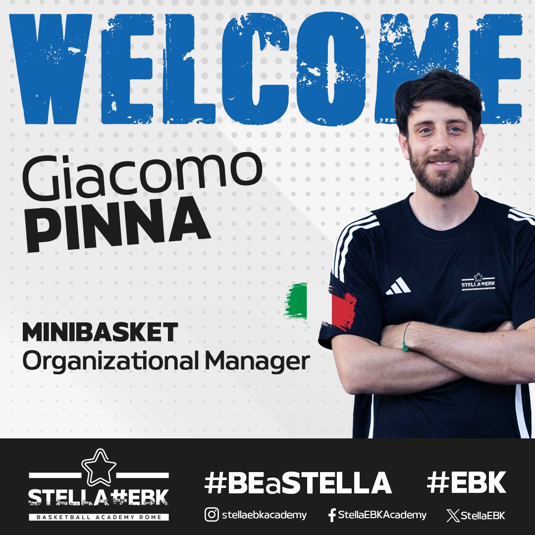 🏀 𝑴𝒊𝒏𝒊𝒃𝒂𝒔𝒌𝒆𝒕 𝑶𝒓𝒈𝒂𝒏𝒊𝒛𝒂𝒕𝒊𝒐𝒏𝒂𝒍 𝑴𝒂𝒏𝒂𝒈𝒆𝒓

Pivotal for the organization of our minibasket section will be coach
𝔾𝕚𝕒𝕔𝕠𝕞𝕠 ℙ𝕚𝕟𝕟𝕒 ⚪⚫🔵

#BEaSTELLA
#EBK