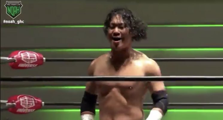 DoveResource's tweet photo. Kyohei Kinoshita makes his Noah debut at LIMIT BREAK https://t.co/420nNpaesx