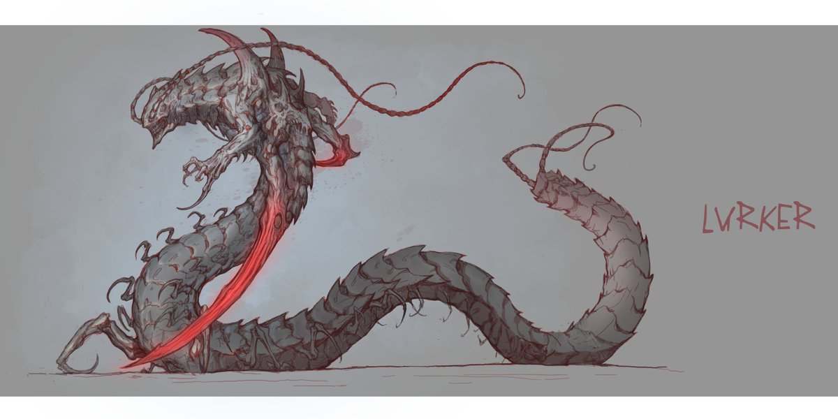 Midnightyz98's tweet photo. This is the monster LURKER that I designed in 2021 for the game 【Once Human】. Although I didn't completely follow the subsequent development and don't know what they have become now, the game has been released. I have the opportunity to show you its initial concept. This is all I know, and I hope you like it.

【Once Human】LURKER via @artstationhq https://t.co/lcYFCpx34G