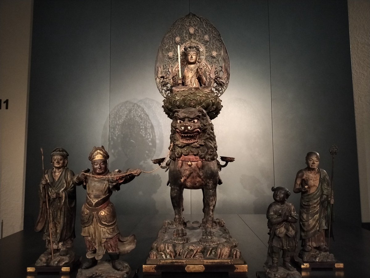 Zen_chama's tweet photo. 文殊菩薩騎獅像および侍者立像
東京国立博物館

The Bodhisattva Monju Riding His Lion, Accompanied by Followers
Tokyo National Museum🇯🇵

#TokyoNationalMuseum https://t.co/8UPcOj7Kh9