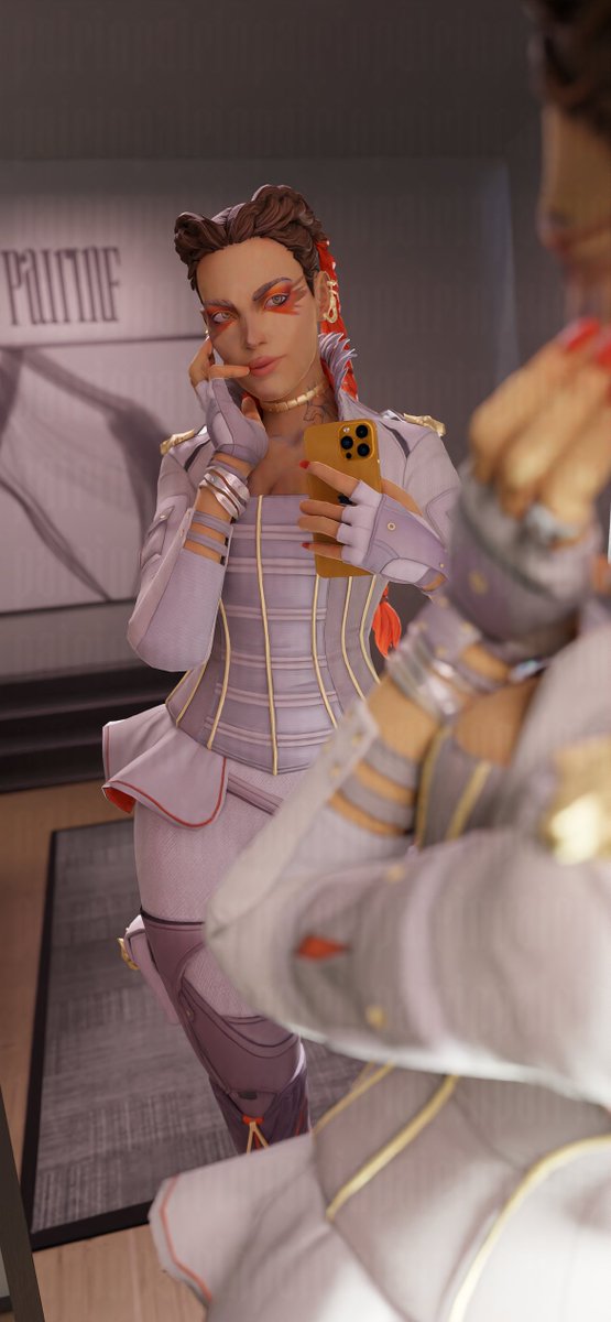 "She's takin' pictures in the mirror
Oh my God, her skin's so clear
Tell her, Bring that over here"