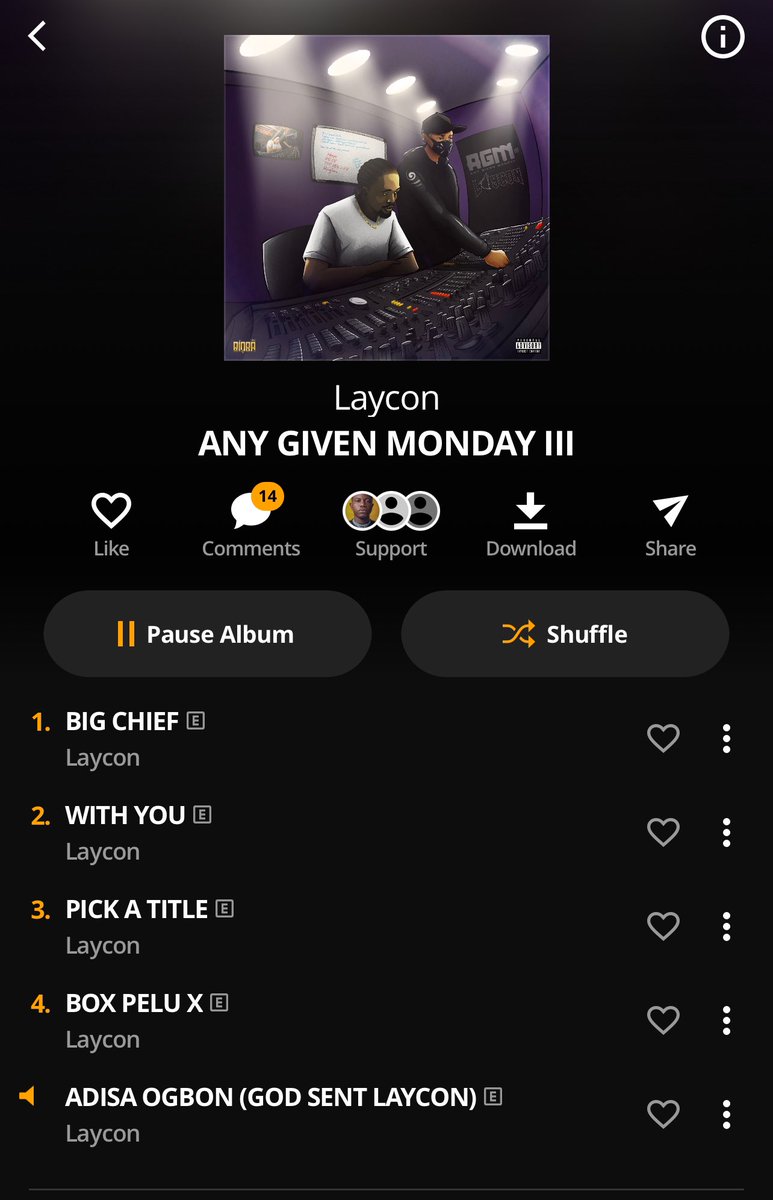 Okay, here are 3 sure ways to have a lit weekend…

1. Click on the link
2. Pick your favour DSP 
3. Enjoy AGM III by Laycon

laycon.ffm.to/anygivenmonday…