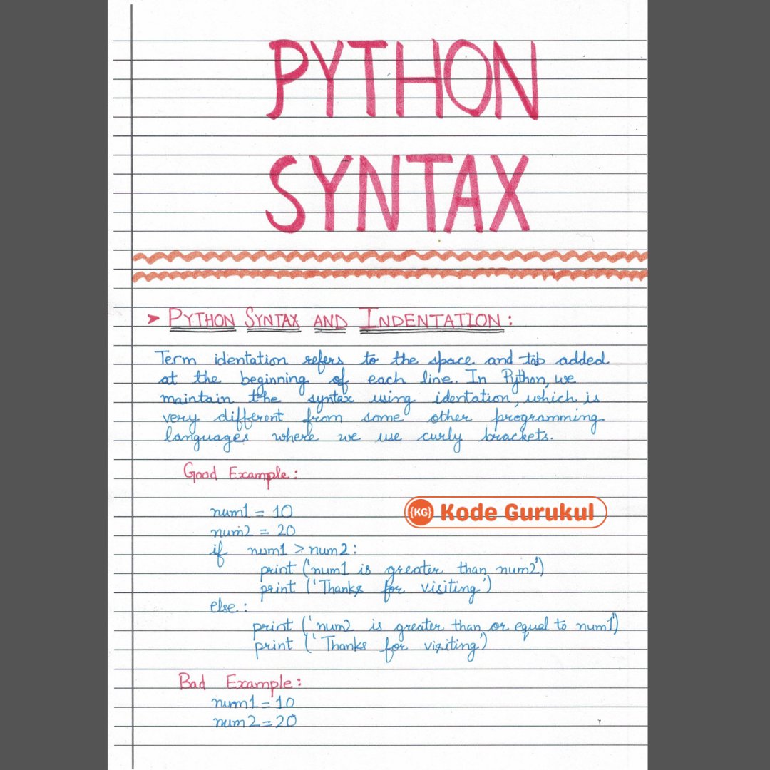 kodegurukul's tweet image. 📣GRAB these FREE PYTHON HANDWRITTEN NOTES
Link in Bio: t.me/kodegurukulgro…
#PythonLearning #pythonchallenge #Python #pythonprogramming #learnpython #pythoncourse #love #grow #together #do #share #like #follow #handwrittennotes #pythonnotes #kodegurukul #FREE #computer