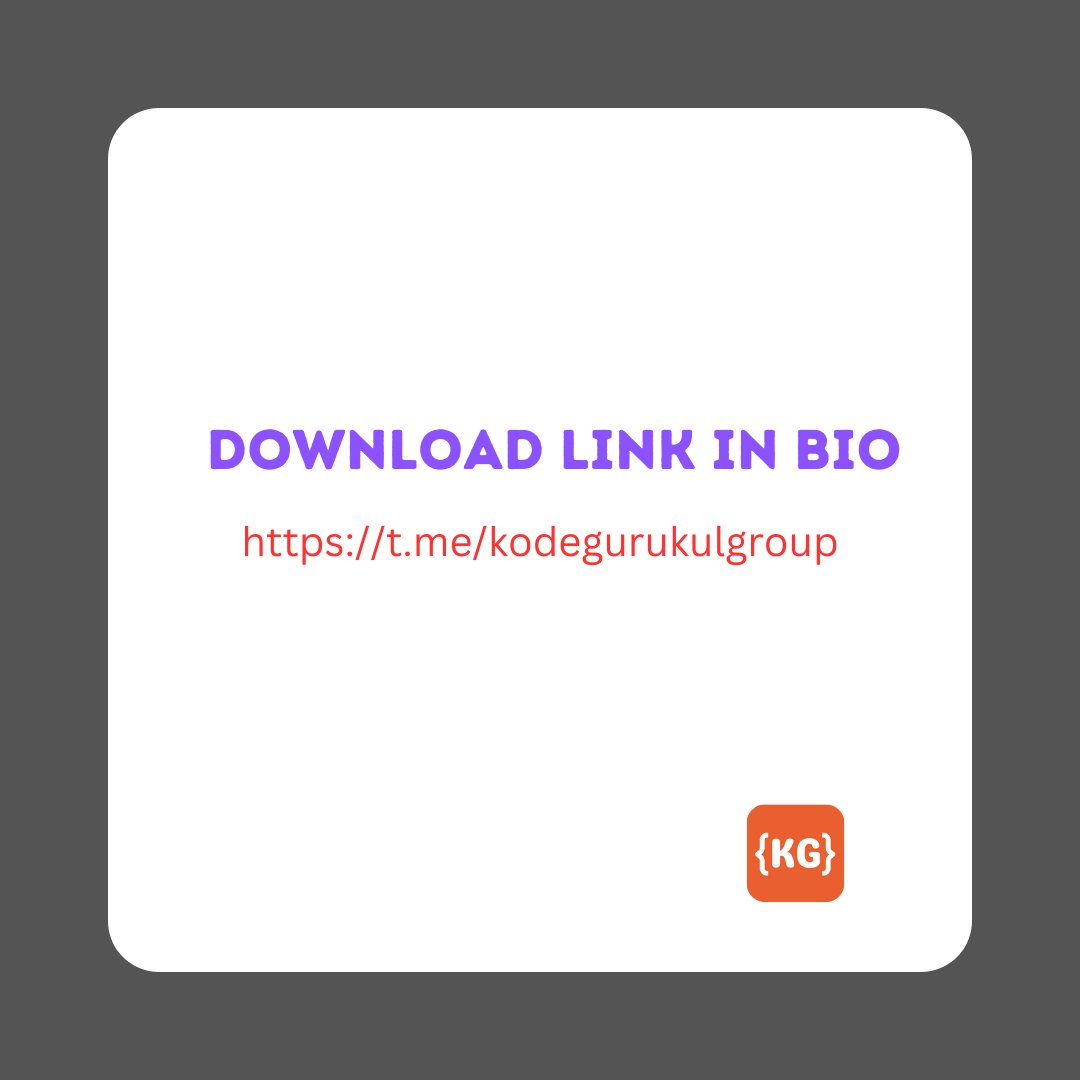 kodegurukul's tweet image. 📣GRAB these FREE PYTHON HANDWRITTEN NOTES
Link in Bio: t.me/kodegurukulgro…
#PythonLearning #pythonchallenge #Python #pythonprogramming #learnpython #pythoncourse #love #grow #together #do #share #like #follow #handwrittennotes #pythonnotes #kodegurukul #FREE #computer