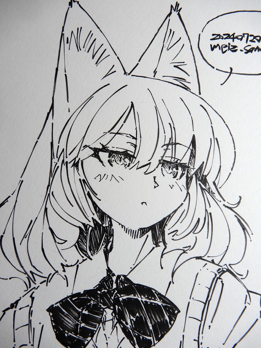 【アナログ2149:弟の行動を眺めるアネ】弟がいつもくだらないことをしているのに呆れつつも、眺めるのを楽しんでいる。勉強中に庭で生木を燃やされて迷惑をかけられたりしているが弟好き。
#モノクロ #狐娘 