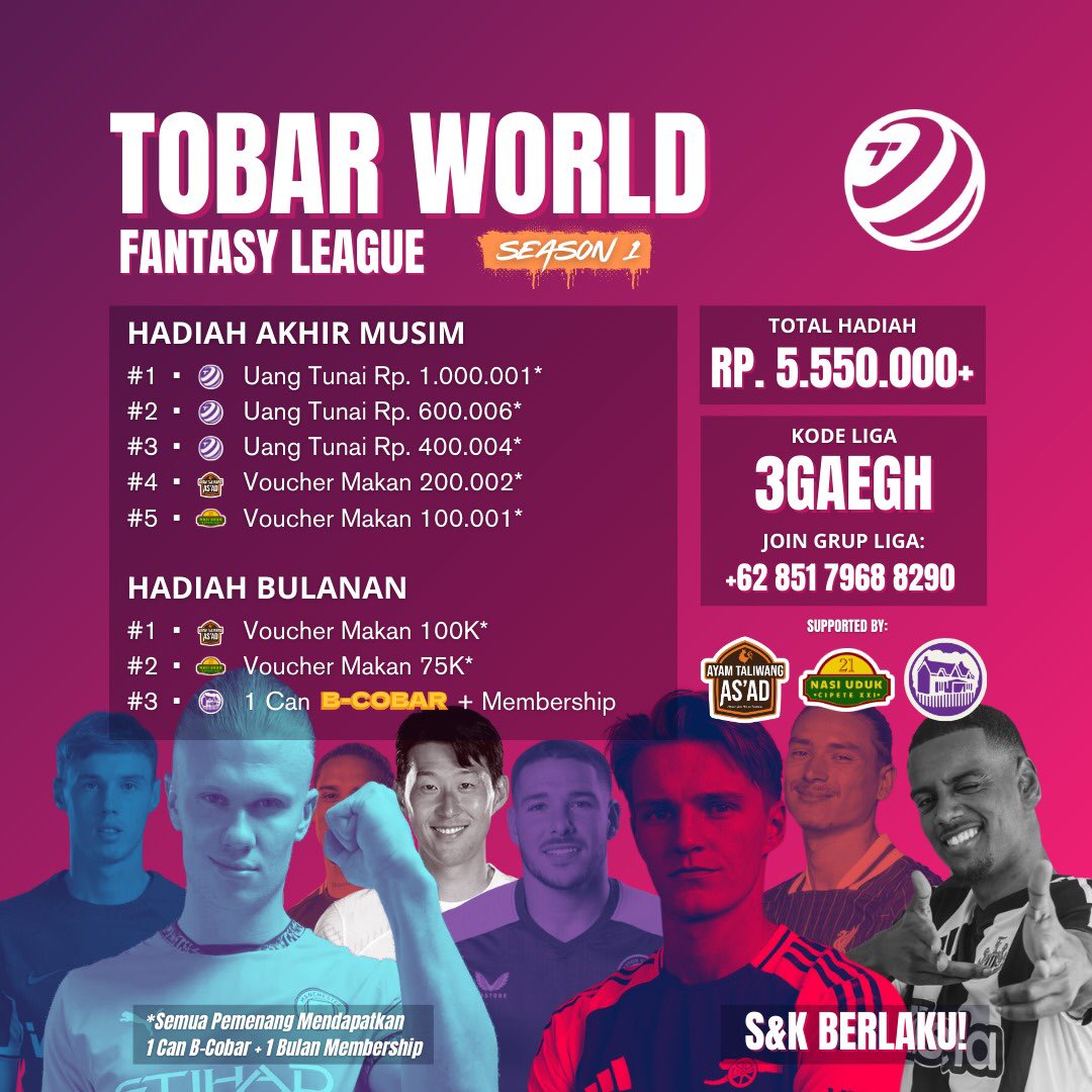 Tobar World Fantasy - JOIN CEK BIO GESSS! tweet media