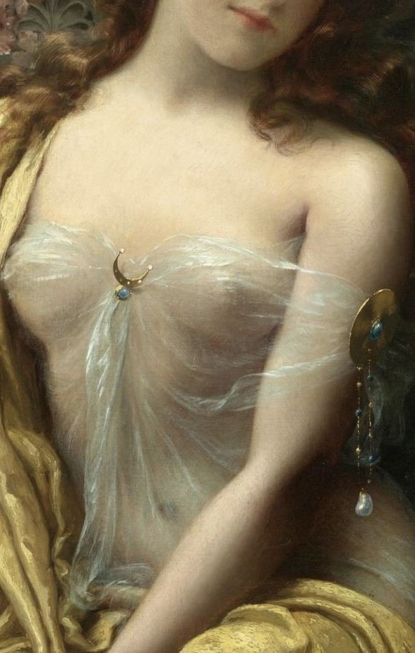 AcademiaAesthe1's tweet image. 'Starlight'. Emile Vernon. 1872–1919. Detail.