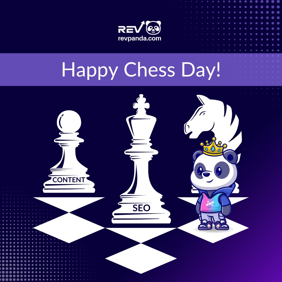 revpanda_group's tweet photo. Just like chess, digital marketing is all about strategy and foresight! Happy Chess Day to all our marketing masterminds. π
#ChessDay #DigitalStrategy #DigitalMarketing #Revpanda https://t.co/FrA55sYNSf