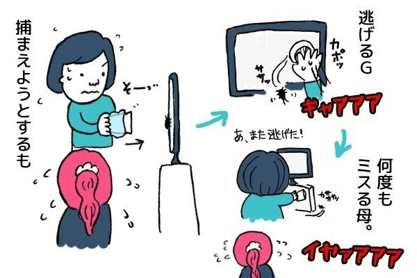 【再掲】夏のアイツの倒し方(3/3)
(※虫苦手な人は一応閲覧注意で)

結局、紙コップ戦略で…

拝啓、母上さま。今では絶叫しながら1人でアイツを倒せるようになりました…これで立派な大人の仲間入り…

こんなの!!!AIがやっつけてくれよ!!!!!! 