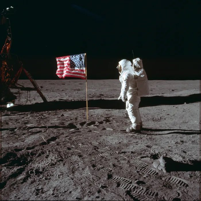 Humans landed on the moon for the first time 55 years ago today 🌕
