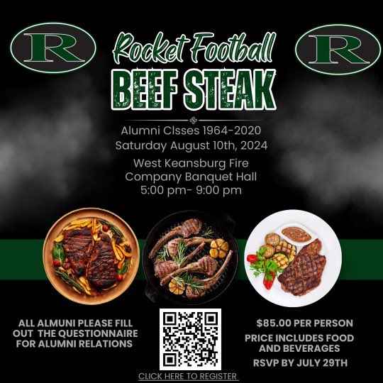 Can’t wait to reconnect with former teammates, coaches, and players! Going to be a great night for Rocket Football!