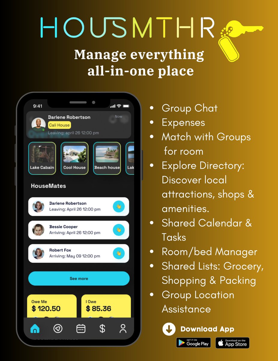 New Shared Lists Features to organize shopping, grocery, packing and anything else like what games your bringing to your home away from home.