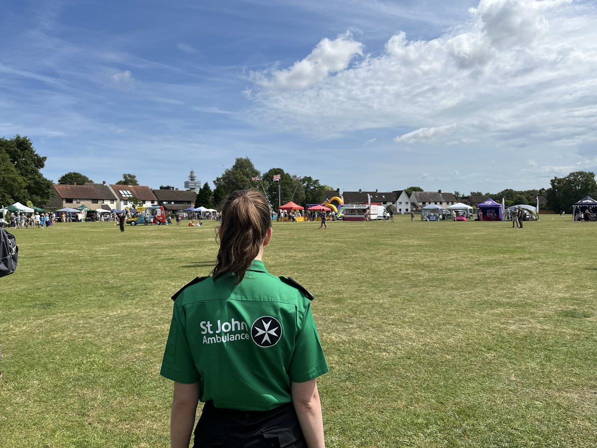 Today we’re providing first aid cover to the Martlesham Village Fete - it’s nice to see people enjoying the sun (responsibly)!