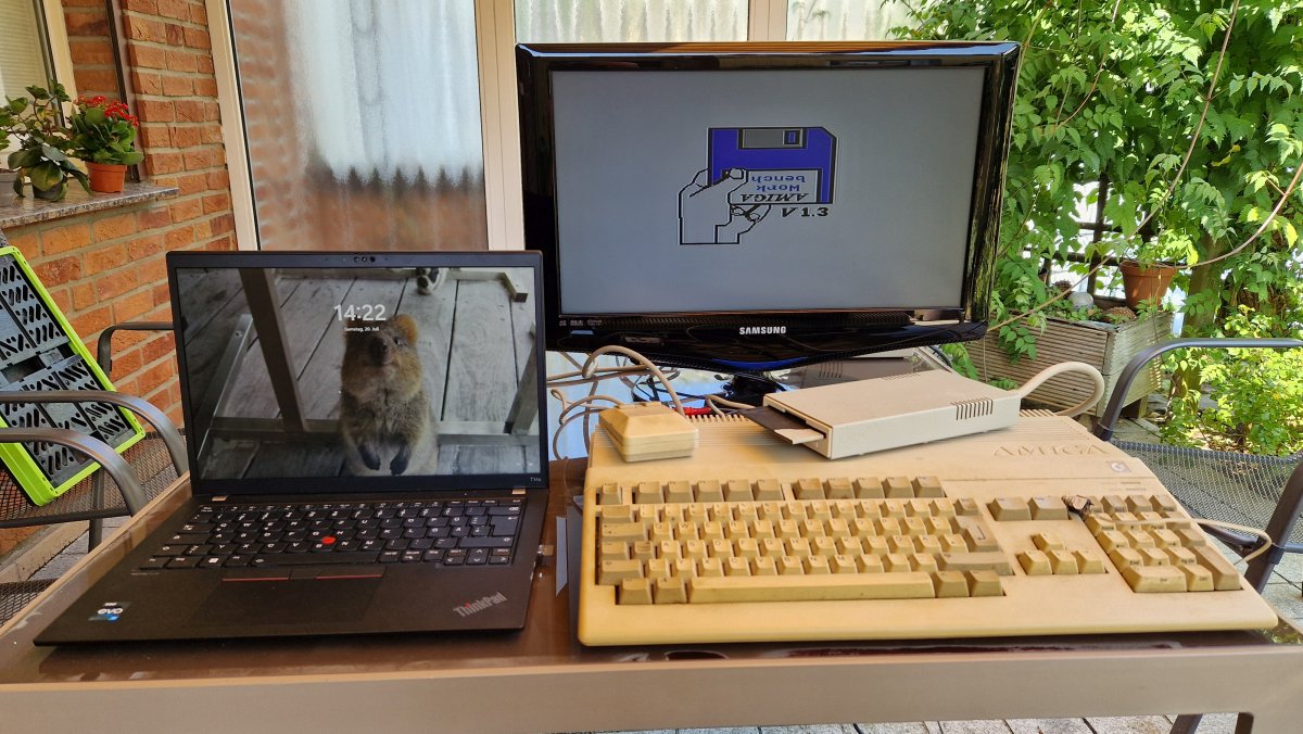JanKrueger1976's tweet photo. #Past & #present. A.k.a.: my first and my current #computer in one picture. Randomly found the #Amiga in the cellar - and even after I think ~35 years, it still starts... π
#Amiga500 #Commodore #Thinkpad #Computer #AmigaWorkbench #MyFirstComputer https://t.co/uqIx5rvPzE
