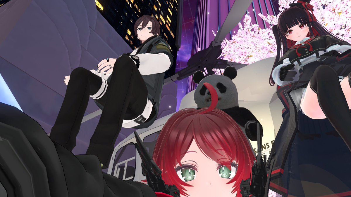 JulietNovember0's tweet photo. Hung out with some friends over at #Vket !
#VketMSF #VRChat https://t.co/exnKwHb7Rn