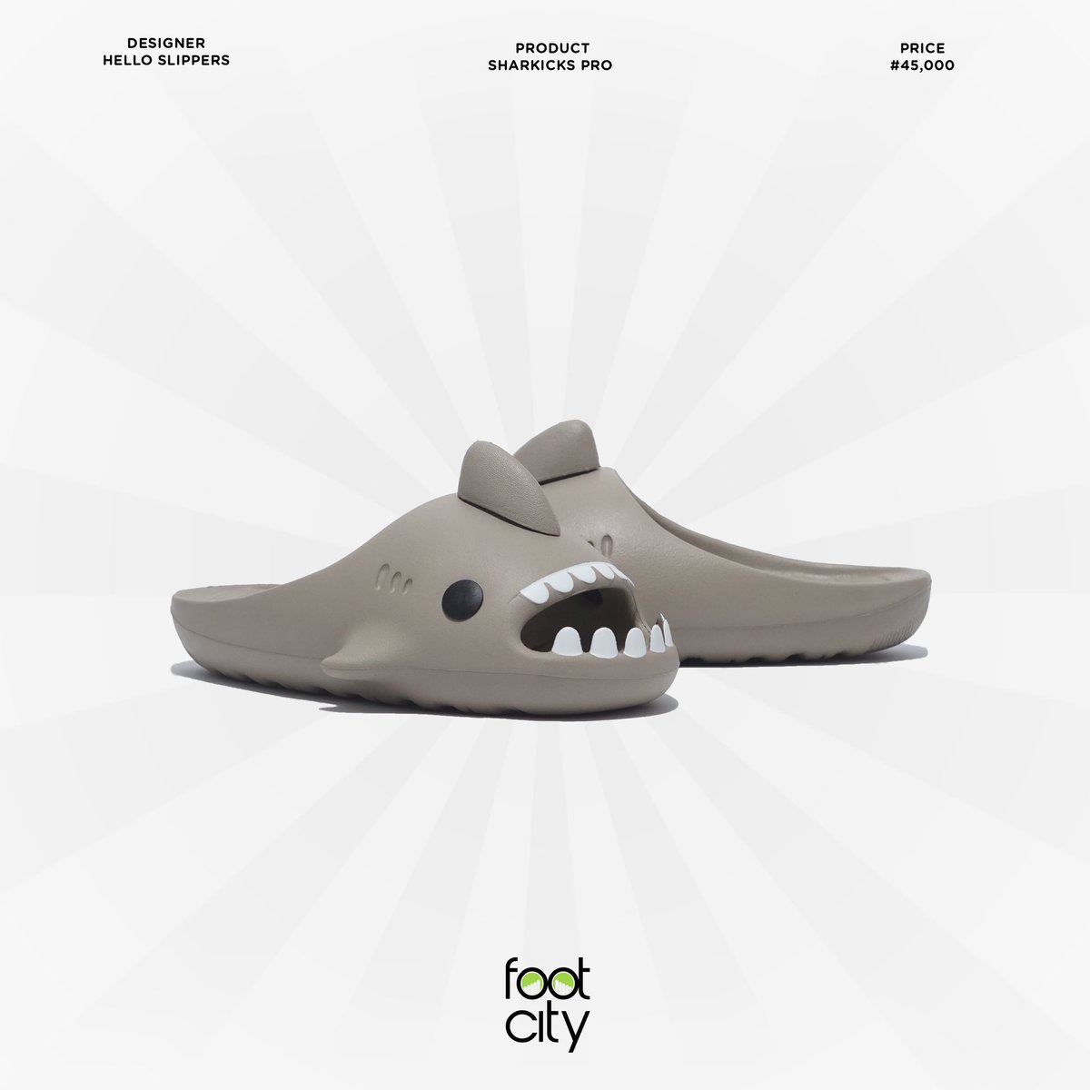 Meet Sharkicks Pro by Hello Slippers – The latest addition to FootCity’s product offering!

The perfect blend of style and ultimate relaxation ✨

Sizes: EU 28-29, 36-39
Price: 45,000

Want to place an order? 😊
Send us a DM or click on the link in our bio to shop via our website
