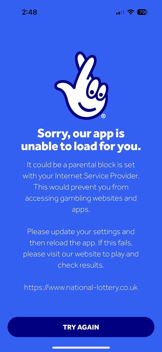 debs29uk's tweet photo. @TNLUK @LeeseJen5 The app and website aren’t back working I can’t get on any I’ve tried everything that’s what it’s saying for me and loads of others https://t.co/Dklpn7Y14S