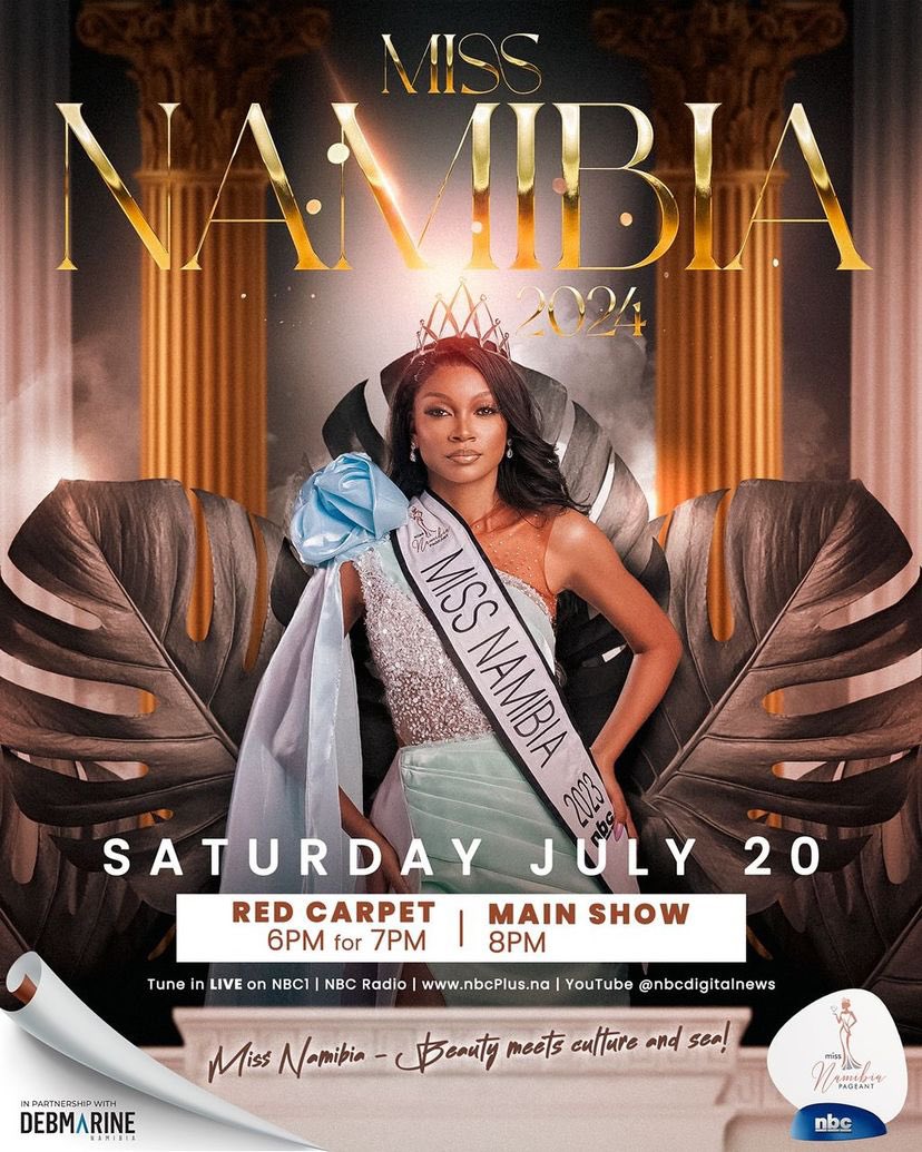 WATCH | It is the crowning night for @MissNamibia2024, as 10 beauties compete for the prestigious title in Lüderitz, ||Kharas Region. 

You can catch all the action live on youtube.com/@nbcdigitalnews, and on nbc1 on the #nbcPlusApp, #nbcDSTV282, and #nbcGOtv20.

nbc, It’s Ours!