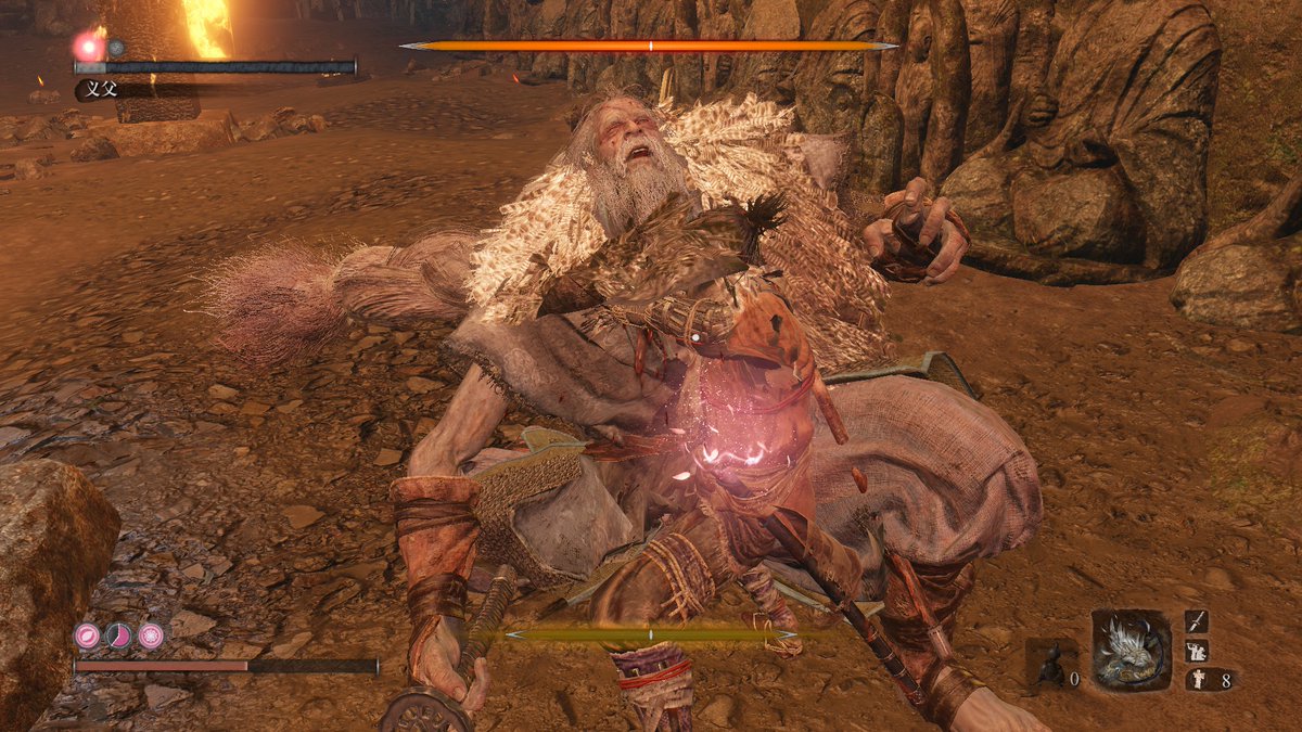 cfcd593471's tweet photo. 纪念一下已经去世的老登，打了有五小时吧
#SekiroShadowsDieTwice https://t.co/HsYrdDOdqn