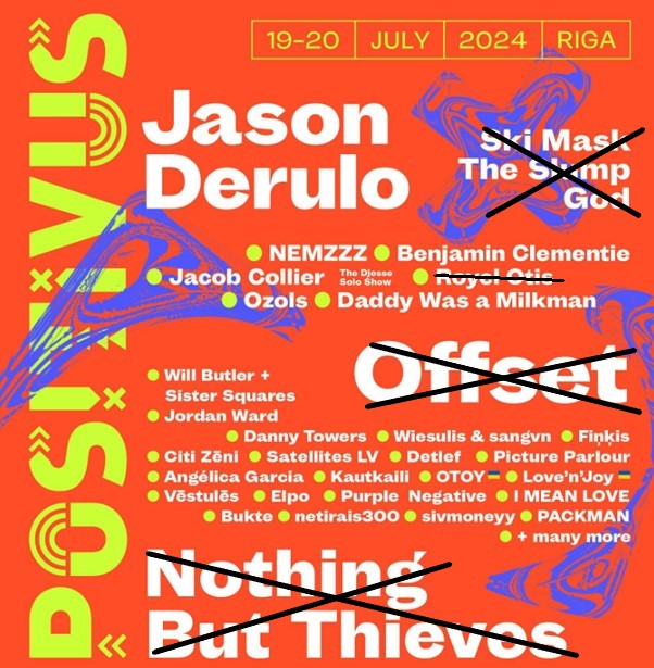 JohnValenciacf's tweet photo. @positivus Updated your festival poster for you. https://t.co/omdPPYUkjS