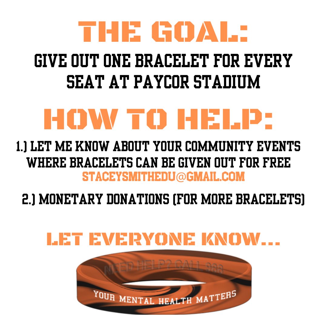 StaceySmithEDU's tweet photo. #CINCINNATI 

Are you going to Jungle Jame today? You’ll be receiving a bracelet! Please feel free to post yourself wearing the bracelet (or send a photo to me) so we can spread the word about this initiative! #YourMentalHealthMatters https://t.co/aEm3sXlLP0
