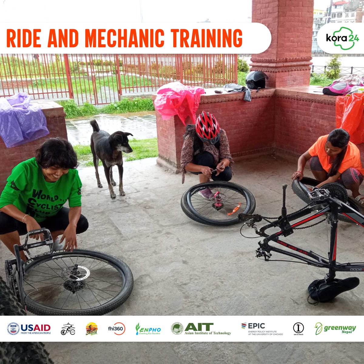 Bhushan Tuladhar (@bhushantuladhar) on Twitter photo Nanu Maharjan used her newly acquired skills & maintenance kit given by <a href="/ktmcyclecity/">Cycle City Network Nepal</a> to repair a puncture of a fellow cyclist during <a href="/korachallenge/">#Kora - Cycling Challenge</a>. It was her first time fixing a puncture, but she was fully confident & got the job done. Great to see women's empowerment at #Kora Nanu Maharjan used her newly acquired skills & maintenance kit given by <a href="/ktmcyclecity/">Cycle City Network Nepal</a> to repair a puncture of a fellow cyclist during <a href="/korachallenge/">#Kora - Cycling Challenge</a>. It was her first time fixing a puncture, but she was fully confident & got the job done. Great to see women's empowerment at #Kora