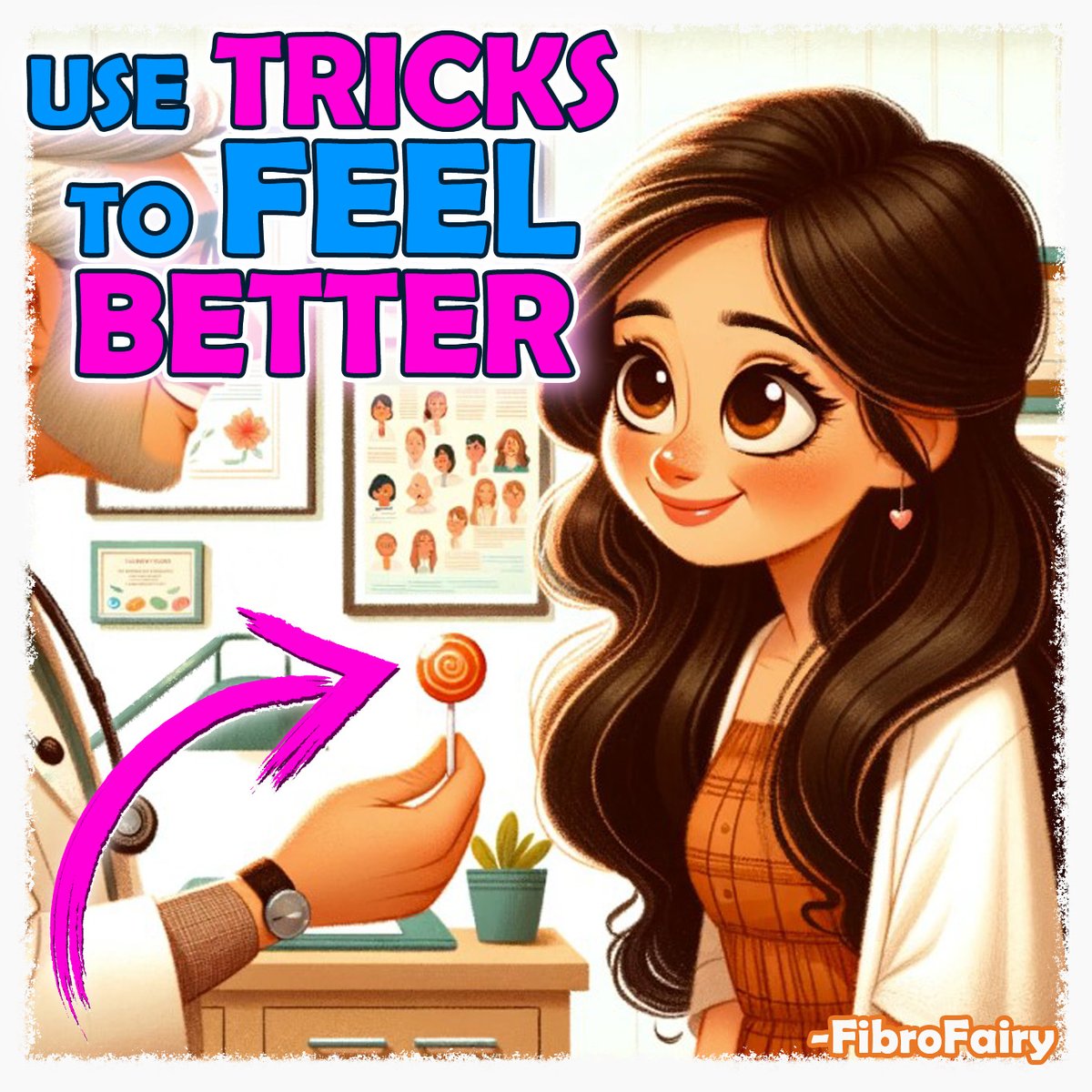 fibro_fairy's tweet photo. Science proves that the end of an experience is what we remember most (like a lollipop after a doctor's visit).
With #Fibromyalgia and the #ChronicPain we endure, it's vital to use these tricks to trick ourselves into feeling better.🌟
End a dreaded task with something joyful!💜 https://t.co/jO4KM5p94T